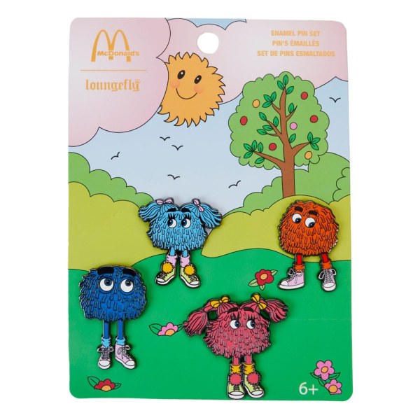 4er-Set Anstecknadeln Fry Gang McDonalds - Loungefly