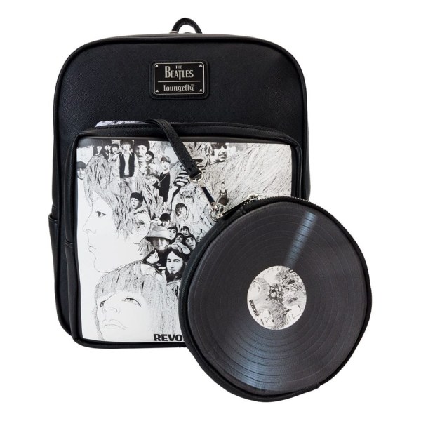 Mini-Rucksack The Beatles Revolver Album mit Schallplattentasche - Loungefly
