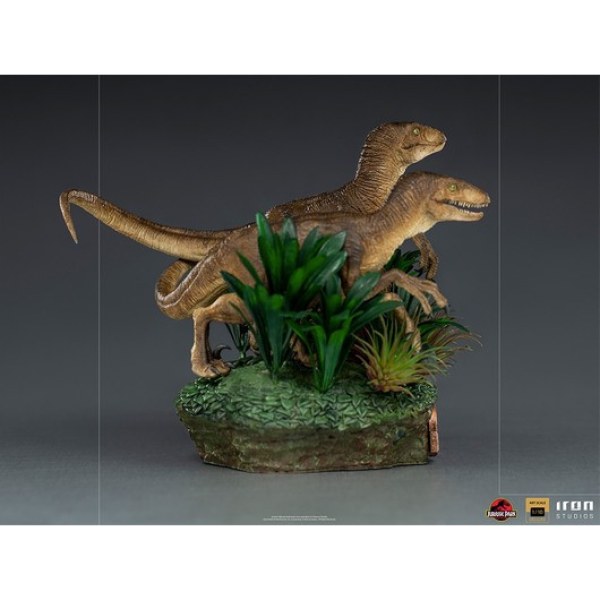 ZWEI VELOCIRAPTOREN ART SCALE DELUXE - JURASSIC PARK