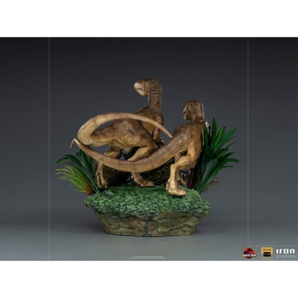 ZWEI VELOCIRAPTOREN ART SCALE DELUXE - JURASSIC PARK