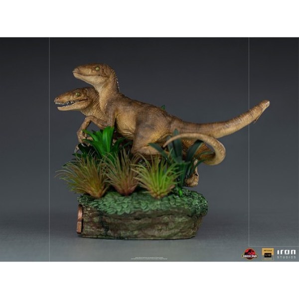 ZWEI VELOCIRAPTOREN ART SCALE DELUXE - JURASSIC PARK