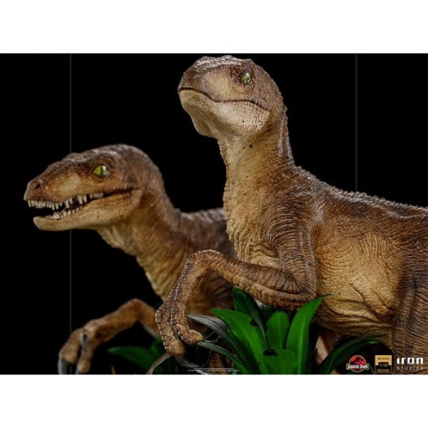 ZWEI VELOCIRAPTOREN ART SCALE DELUXE - JURASSIC PARK