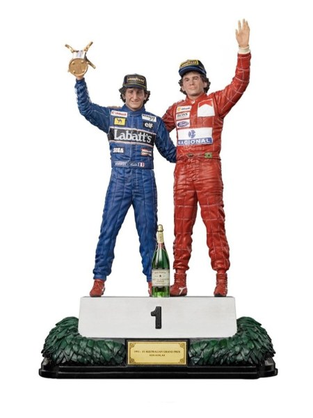 ALAN PROST AYRTON SENNA ART SCALE DELUXE - DERNIER PODIUM