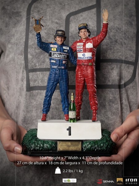 ALAN PROST AYRTON SENNA ART SCALE DELUXE - DERNIER PODIUM