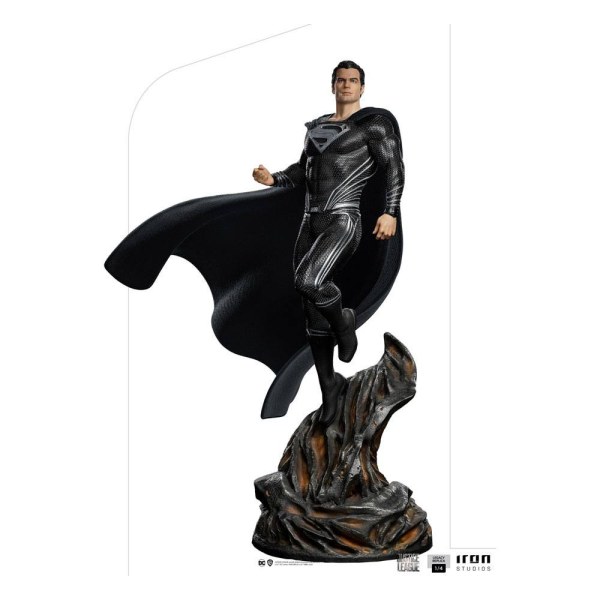 Superman schwarzer Anzug Justice League Art Scale - Dc Comics
