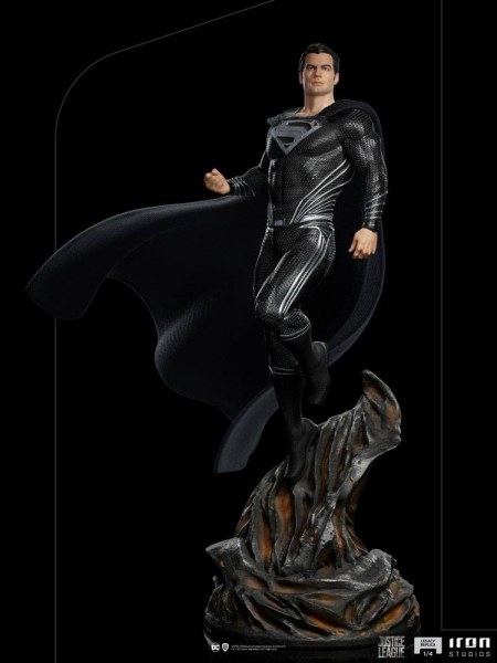 Superman schwarzer Anzug Justice League Art Scale - Dc Comics