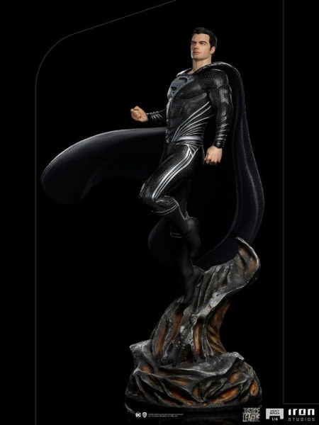 Superman schwarzer Anzug Justice League Art Scale - Dc Comics