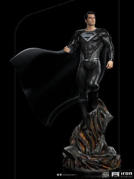 Superman schwarzer Anzug Justice League Art Scale - Dc Comics