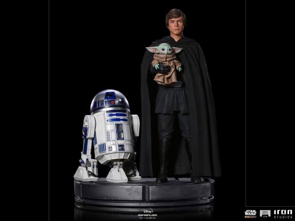 Der Mandalorianer Luke Skywalker, R2-D2 und Grogu Art Scale - Star Wars