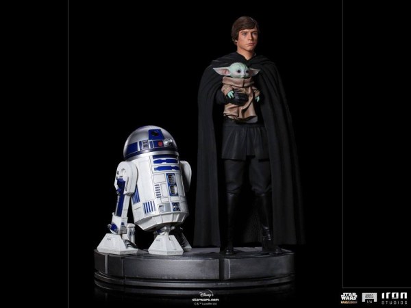 Der Mandalorianer Luke Skywalker, R2-D2 und Grogu Art Scale - Star Wars