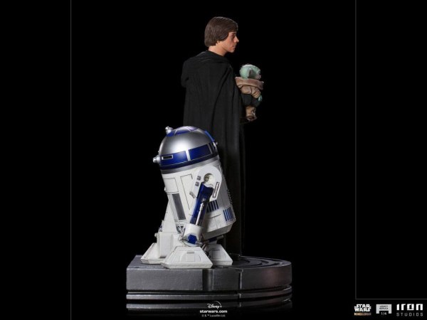 Der Mandalorianer Luke Skywalker, R2-D2 und Grogu Art Scale - Star Wars