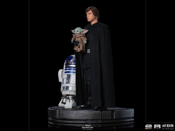 Der Mandalorianer Luke Skywalker, R2-D2 und Grogu Art Scale - Star Wars