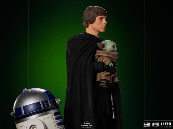 Der Mandalorianer Luke Skywalker, R2-D2 und Grogu Art Scale - Star Wars