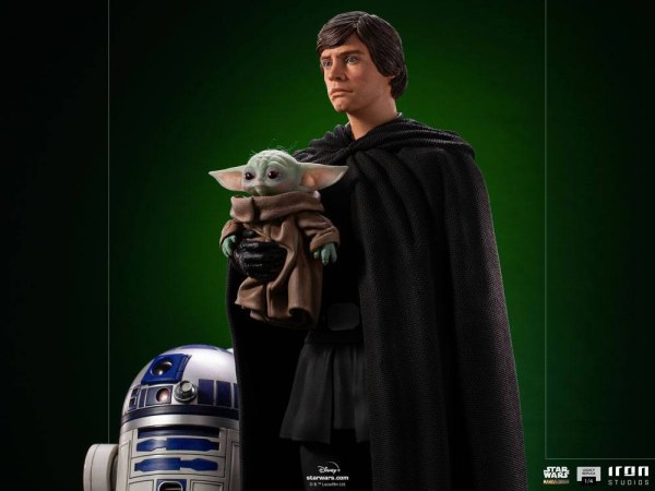 Der Mandalorianer Luke Skywalker, R2-D2 und Grogu Art Scale - Star Wars