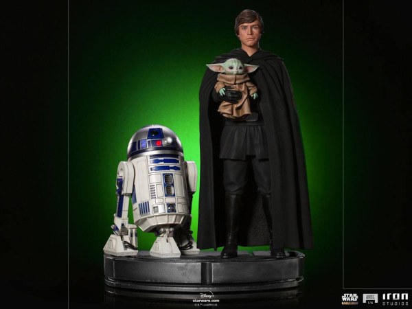 Der Mandalorianer Luke Skywalker, R2-D2 und Grogu Art Scale - Star Wars