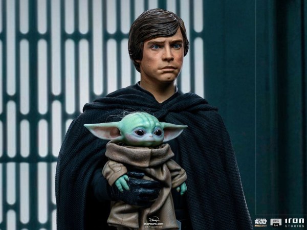 Der Mandalorianer Luke Skywalker, R2-D2 und Grogu Art Scale - Star Wars