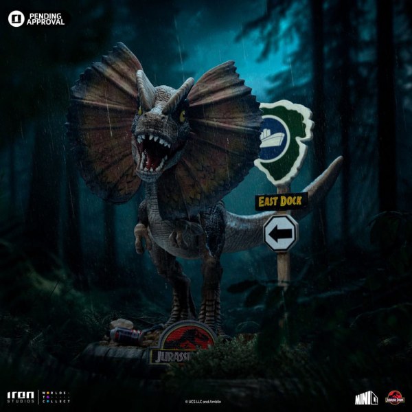 DILOPHOSAURUS ART SCALE - JURASSIC PARK