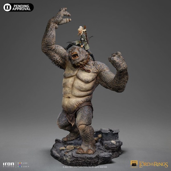 CAVE TROLL AND LEGOLAS ART SCALE DELUXE - LORD OF THE RINGS