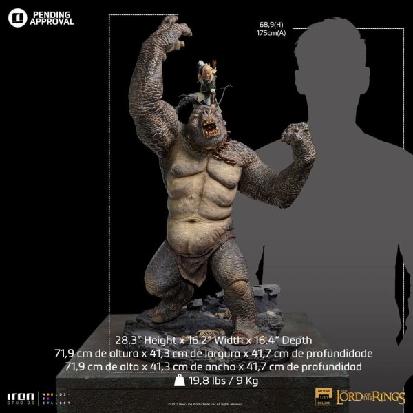 CAVE TROLL AND LEGOLAS ART SCALE DELUXE - LORD OF THE RINGS