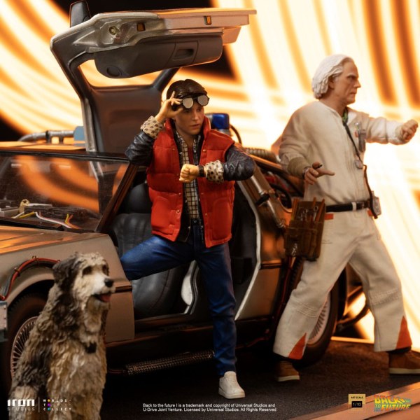 DeLorean Full Set Art Scale - Zurück in die Zukunft