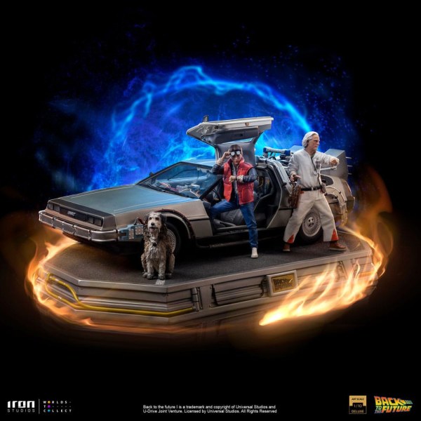 DeLorean Full Set Art Scale - Zurück in die Zukunft