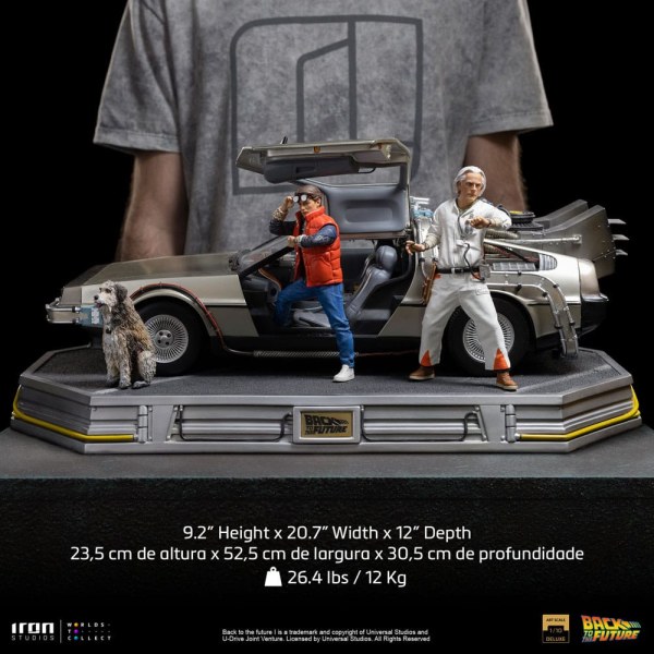 DeLorean Full Set Art Scale - Zurück in die Zukunft