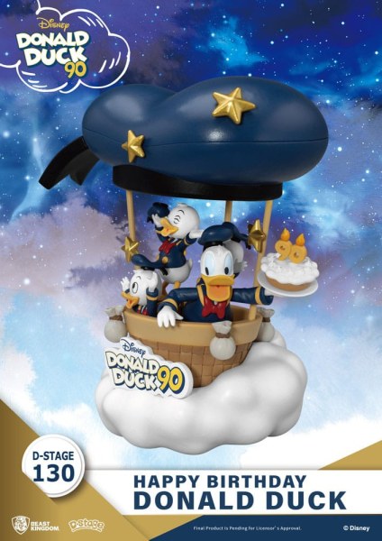 Diorama Donald Duck 90. ​​- Alles Gute zum Geburtstag - Disney D-Stage