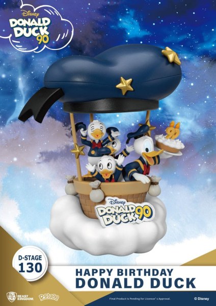 Diorama Donald Duck 90. ​​- Alles Gute zum Geburtstag - Disney D-Stage