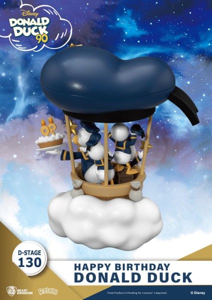 Diorama Donald Duck 90. ​​- Alles Gute zum Geburtstag - Disney D-Stage