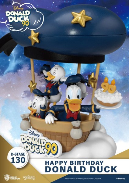 Diorama Donald Duck 90. ​​- Alles Gute zum Geburtstag - Disney D-Stage