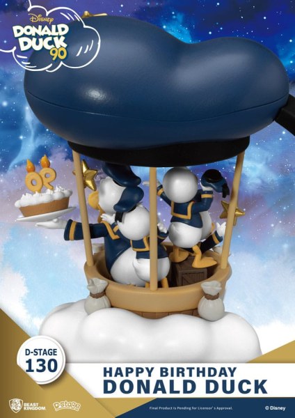 Diorama Donald Duck 90. ​​- Alles Gute zum Geburtstag - Disney D-Stage