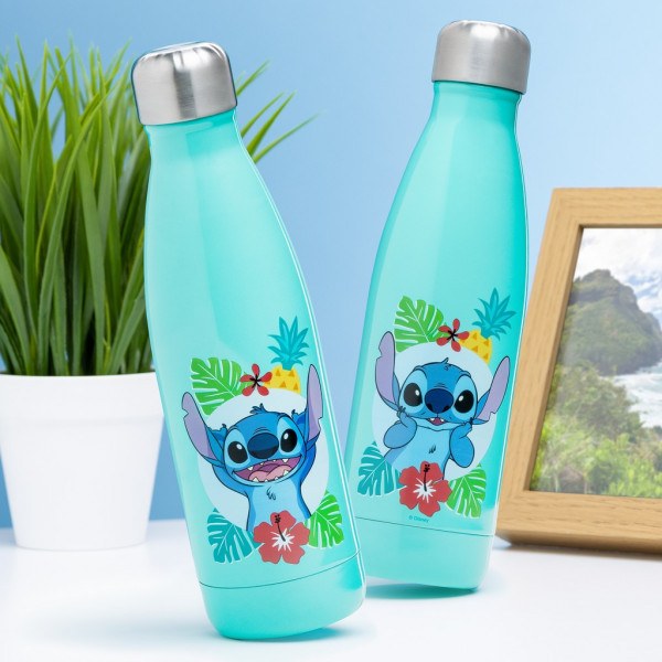 Stitch Wasserflasche aus Metall - Disney