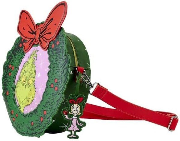 DR. SEUSS GRINCH Weihnachtskranz-Umhängetasche - DISNEY LOUNGEFLY