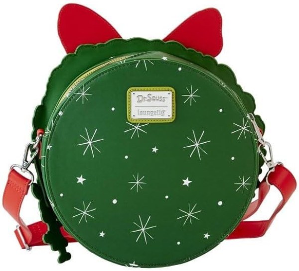 DR. SEUSS GRINCH Weihnachtskranz-Umhängetasche - DISNEY LOUNGEFLY