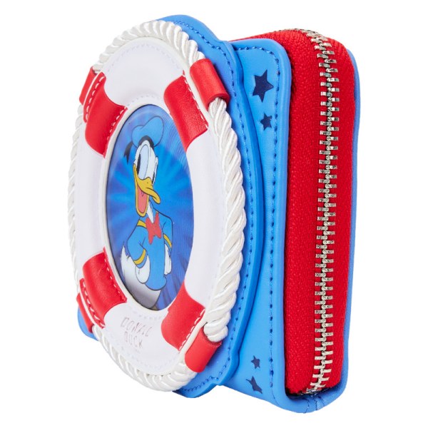 Lentikulär Zip mit Rundum-Reißverschluss zum 90. Jubiläum von Donald Duck - DISNEY LOUNGEFLY