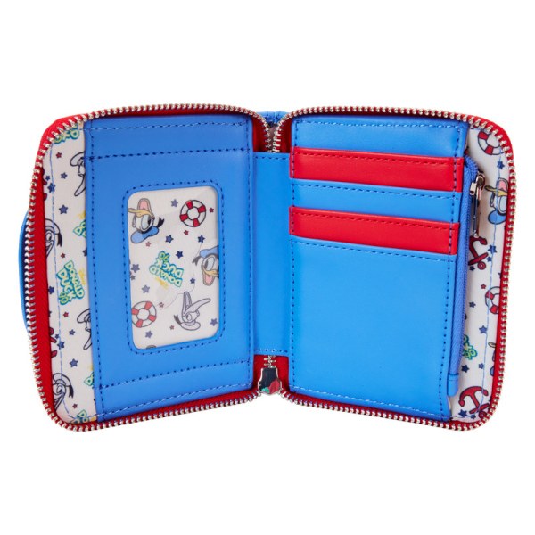 Lentikulär Zip mit Rundum-Reißverschluss zum 90. Jubiläum von Donald Duck - DISNEY LOUNGEFLY