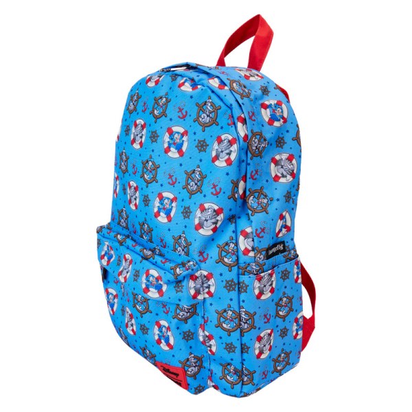Großer Rucksack aus Nylon mit Allover-Print zum 90. Jubiläum von Donald Duck - DISNEY LOUNGEFLY