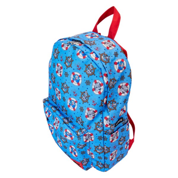 Großer Rucksack aus Nylon mit Allover-Print zum 90. Jubiläum von Donald Duck - DISNEY LOUNGEFLY