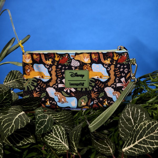 Reißverschlusstasche aus Canvas mit Allover-Print, Handgelenkstasche, 30. Jahrestag Der König Der Löwen – DISNEY LOUNGEFLY