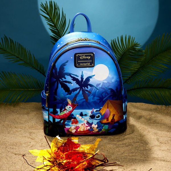 Stitch Camping Cuties leuchtender Mini-Rucksack - DISNEY LOUNGEFLY