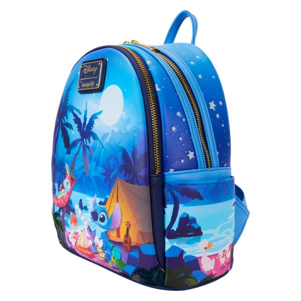 Stitch Camping Cuties leuchtender Mini-Rucksack - DISNEY LOUNGEFLY