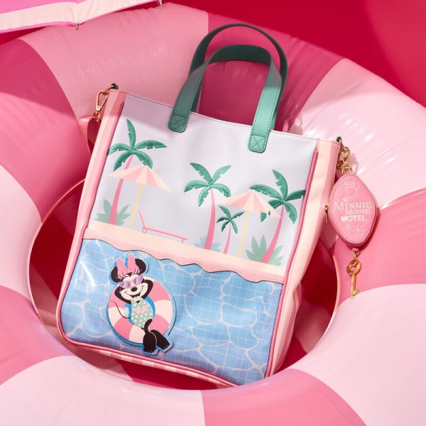 Minnie Maus Tragetasche für den Pool im Urlaubsstil mit Münzbeutel - DISNEY LOUNGEFLY