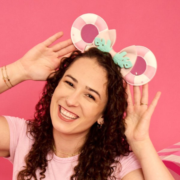 Minnie Maus Haarreif mit Ohren im Urlaubsstil für den Pool - DISNEY LOUNGEFLY