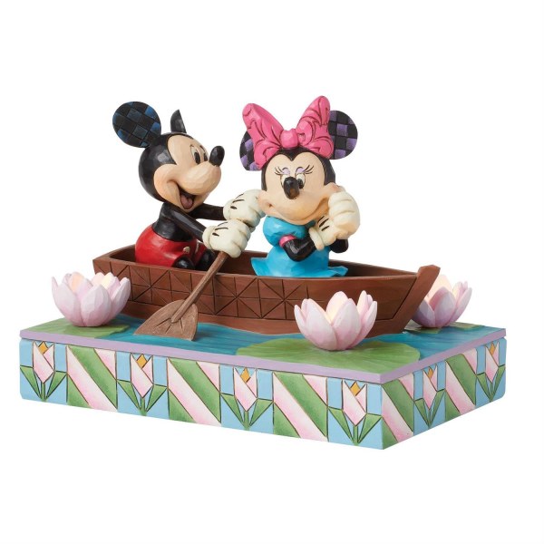 Mickey & Minnie LED-Liebesruderboot - Disney Traditions