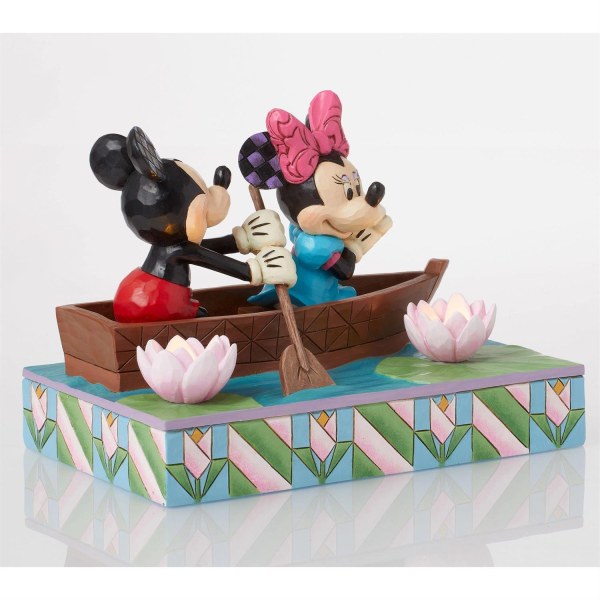 Mickey & Minnie LED-Liebesruderboot - Disney Traditions