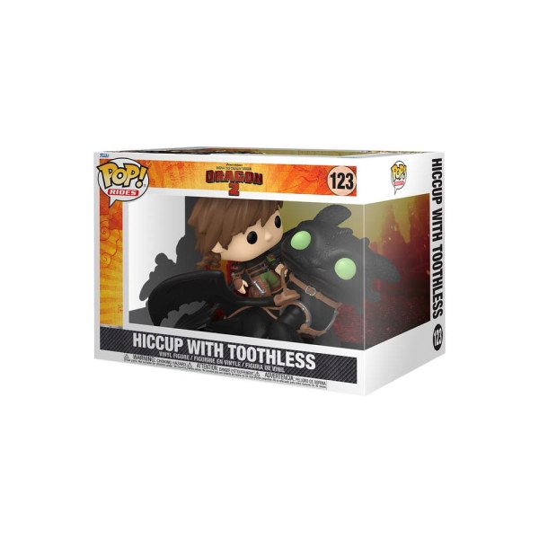 Dragons POP! 123 Rides Deluxe Vinyl Figur Hiccup mit Ohnezahn 9 cm