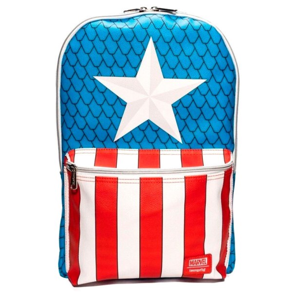 Captain America Rucksack mit Anstecknadel – Marvel Loungefly