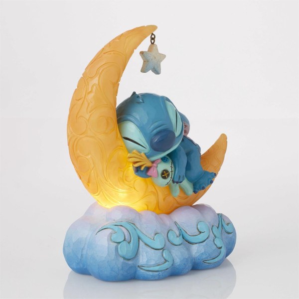 Stitch & Scrump auf LED-Mond - Disney Traditions Stitch