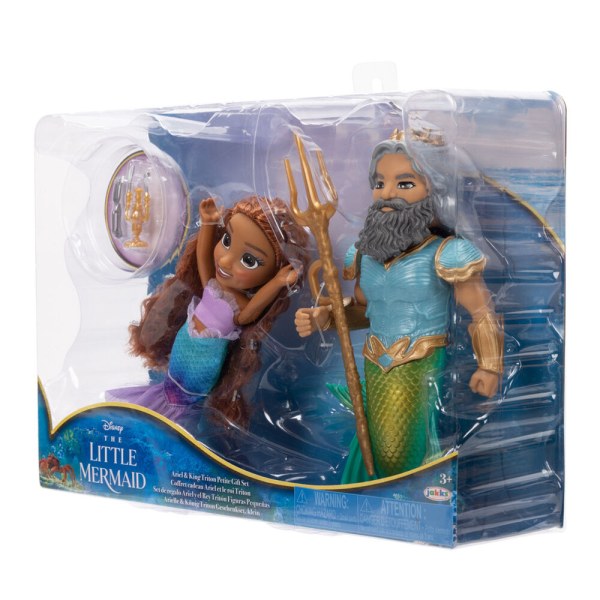 Ariel + Triton Puppe 15cm - Disney Die Kleine Meerjungfrau