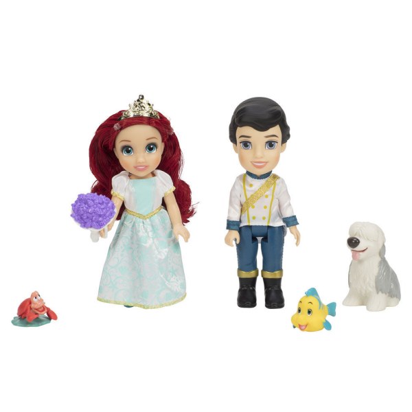 Ariel + Eric Puppen 15cm - Disney Die Kleine Meerjungfrau
